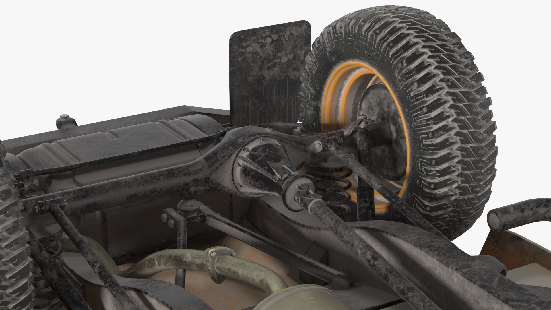 3D Land Rover Defender Works V8 Trophy Dirty