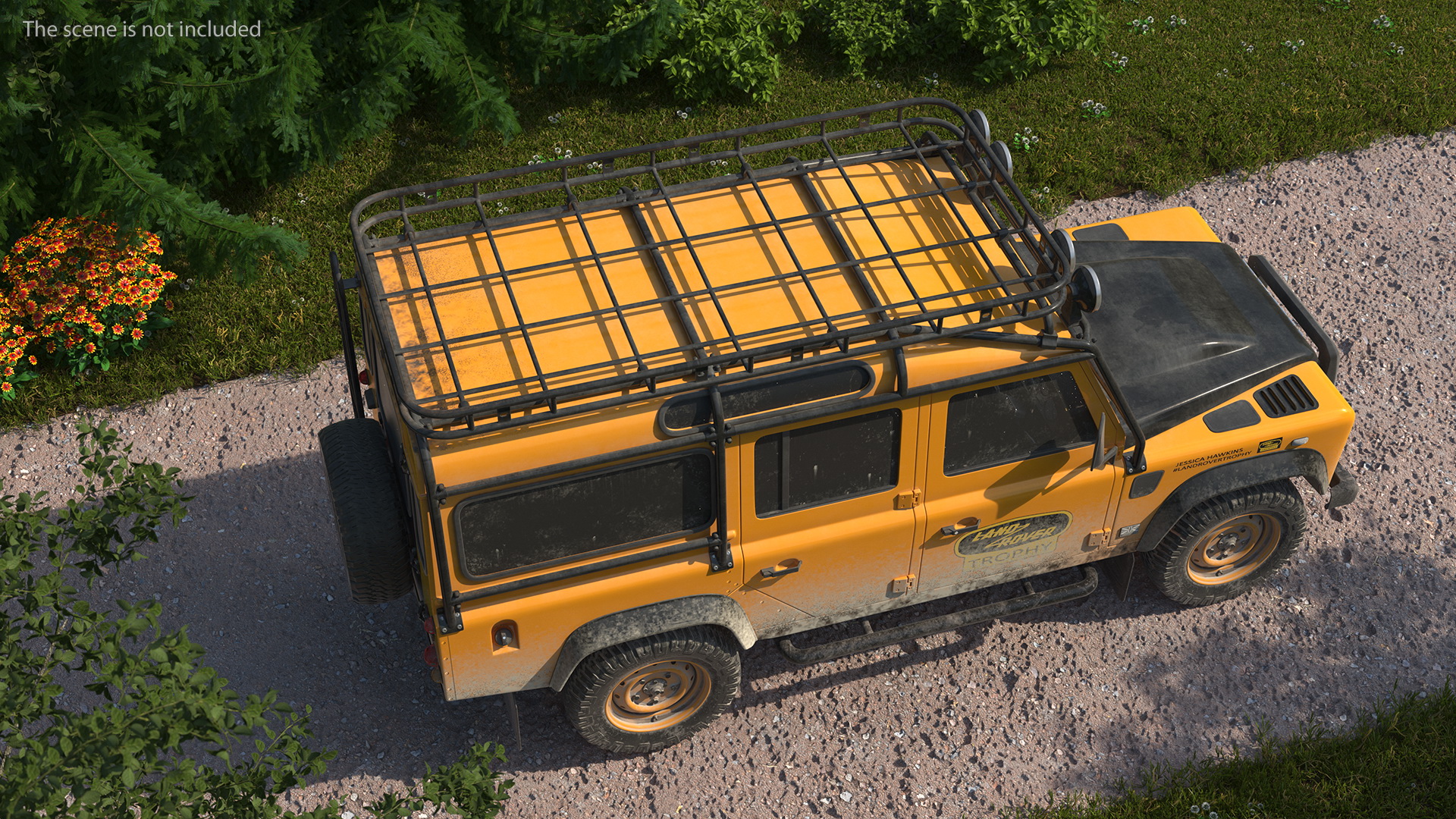 3D Land Rover Defender Works V8 Trophy Dirty