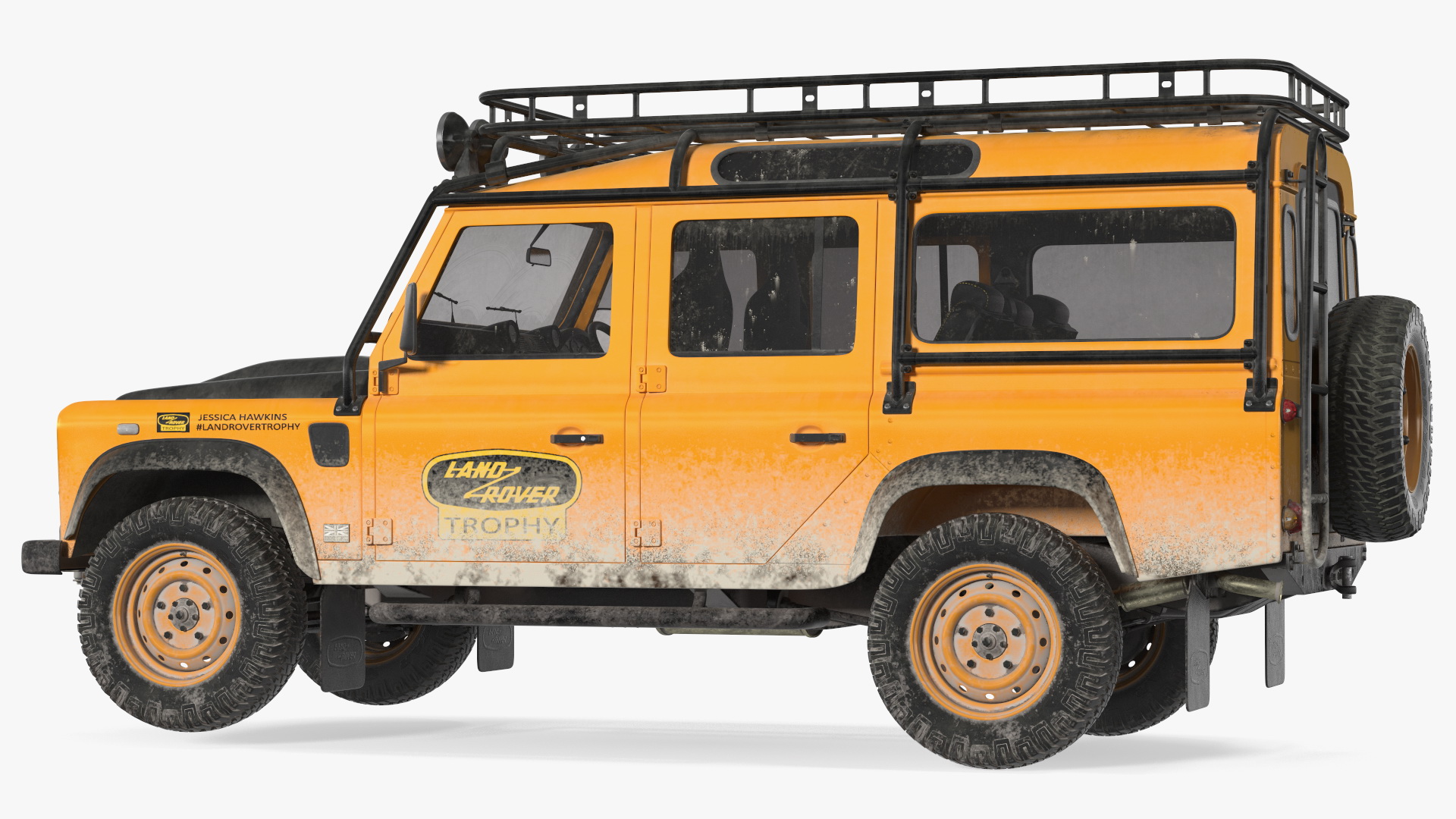 3D Land Rover Defender Works V8 Trophy Dirty