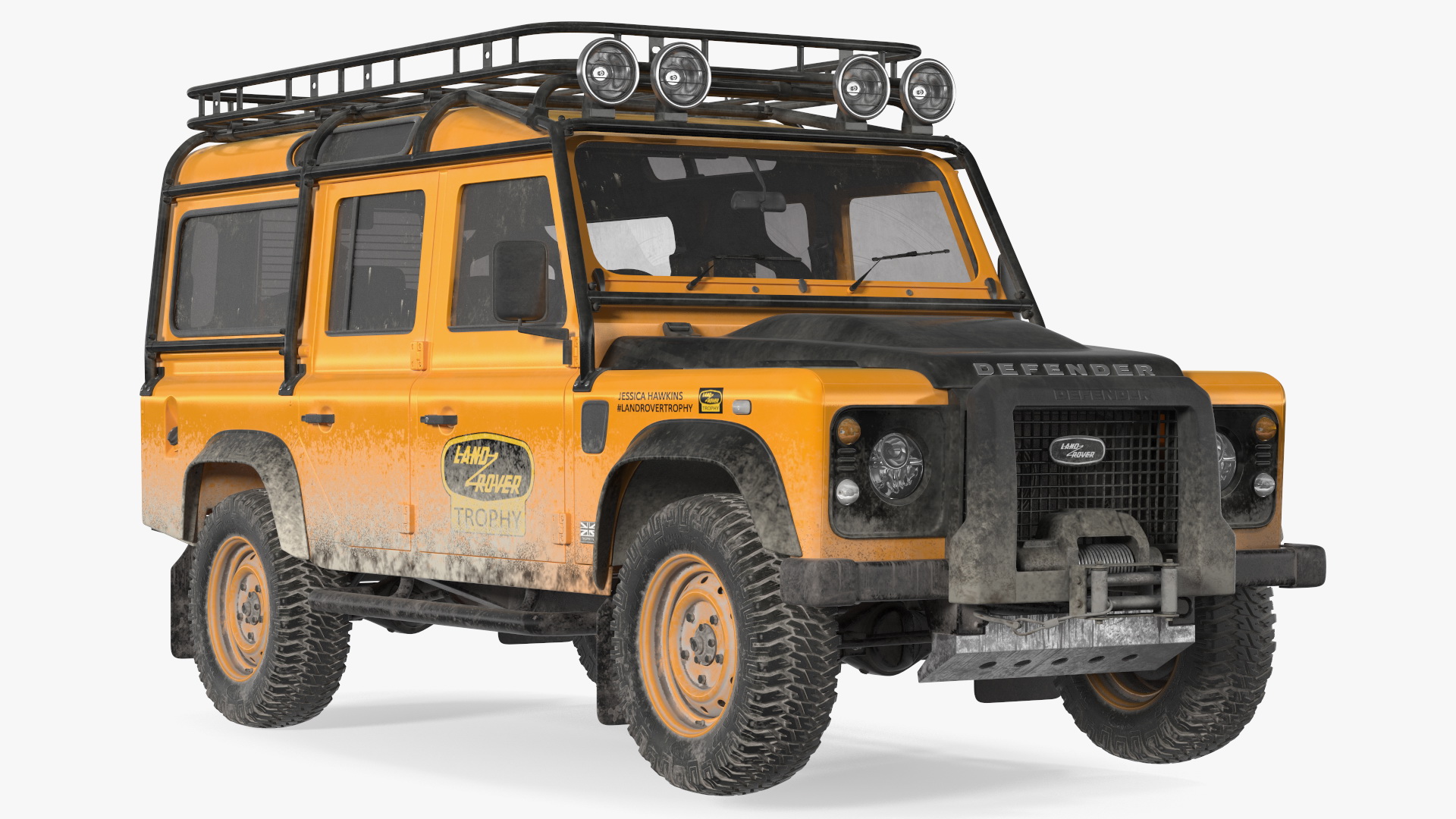 3D Land Rover Defender Works V8 Trophy Dirty