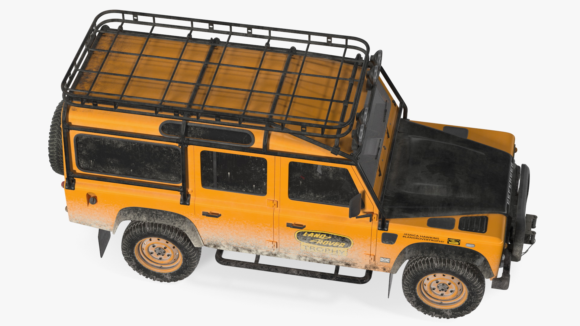 3D Land Rover Defender Works V8 Trophy Dirty