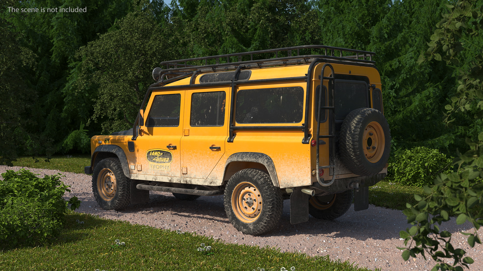 3D Land Rover Defender Works V8 Trophy Dirty