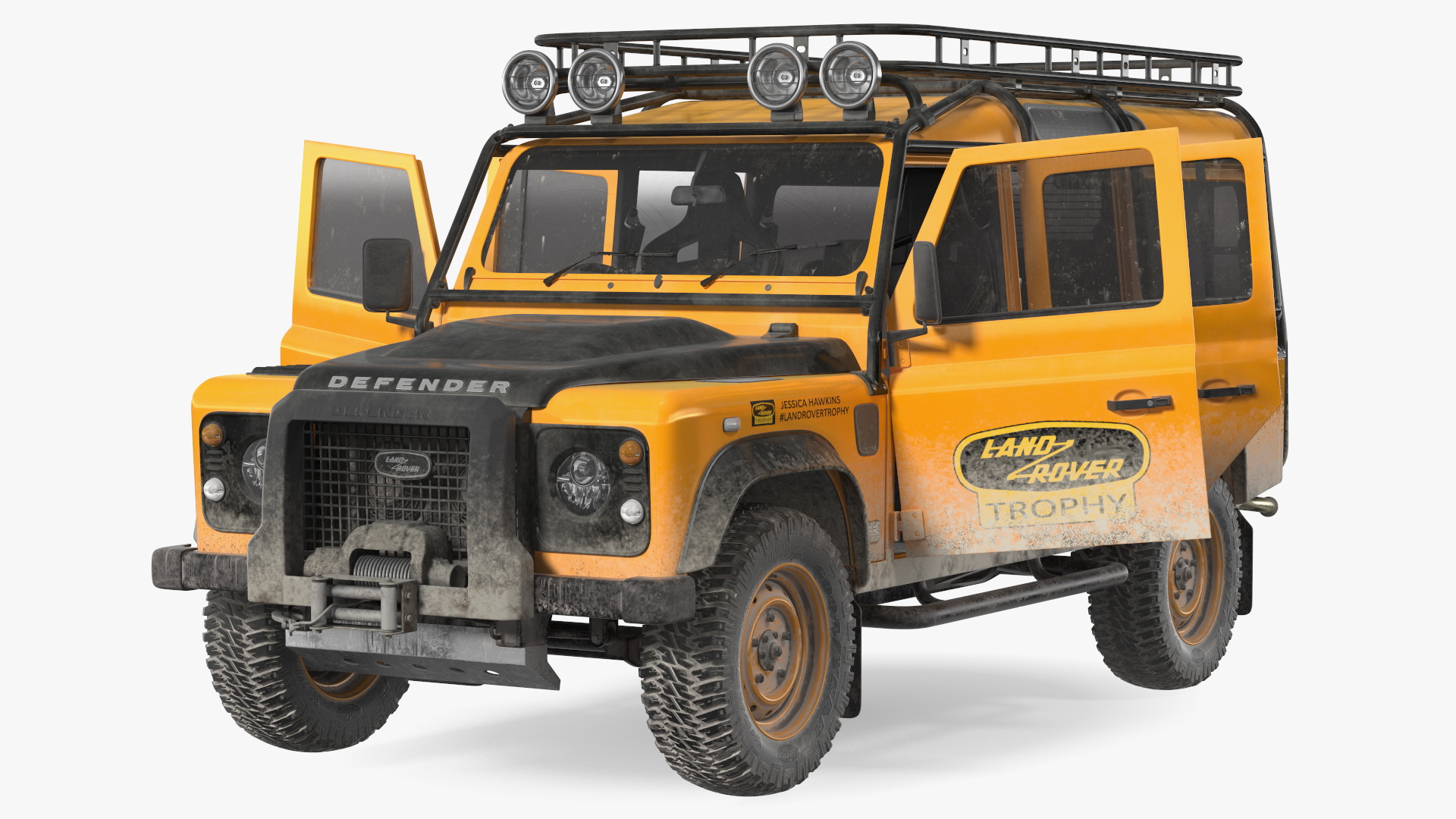 3D Land Rover Defender Works V8 Trophy Dirty