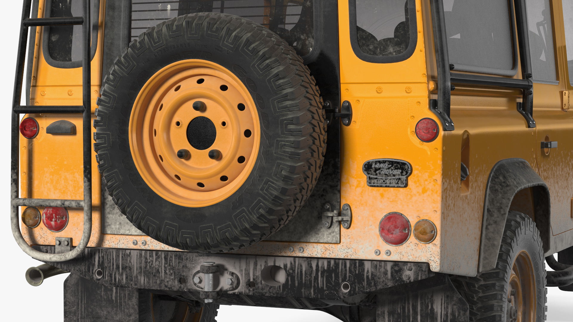 3D Land Rover Defender Works V8 Trophy Dirty
