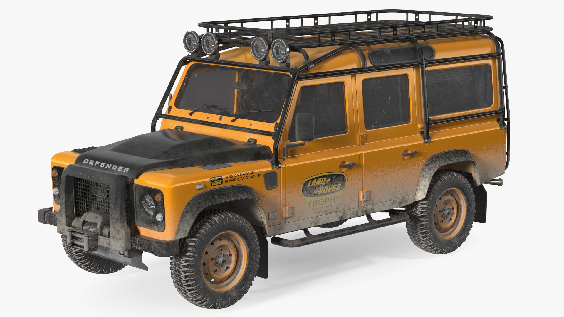 3D Land Rover Defender Works V8 Trophy Dirty