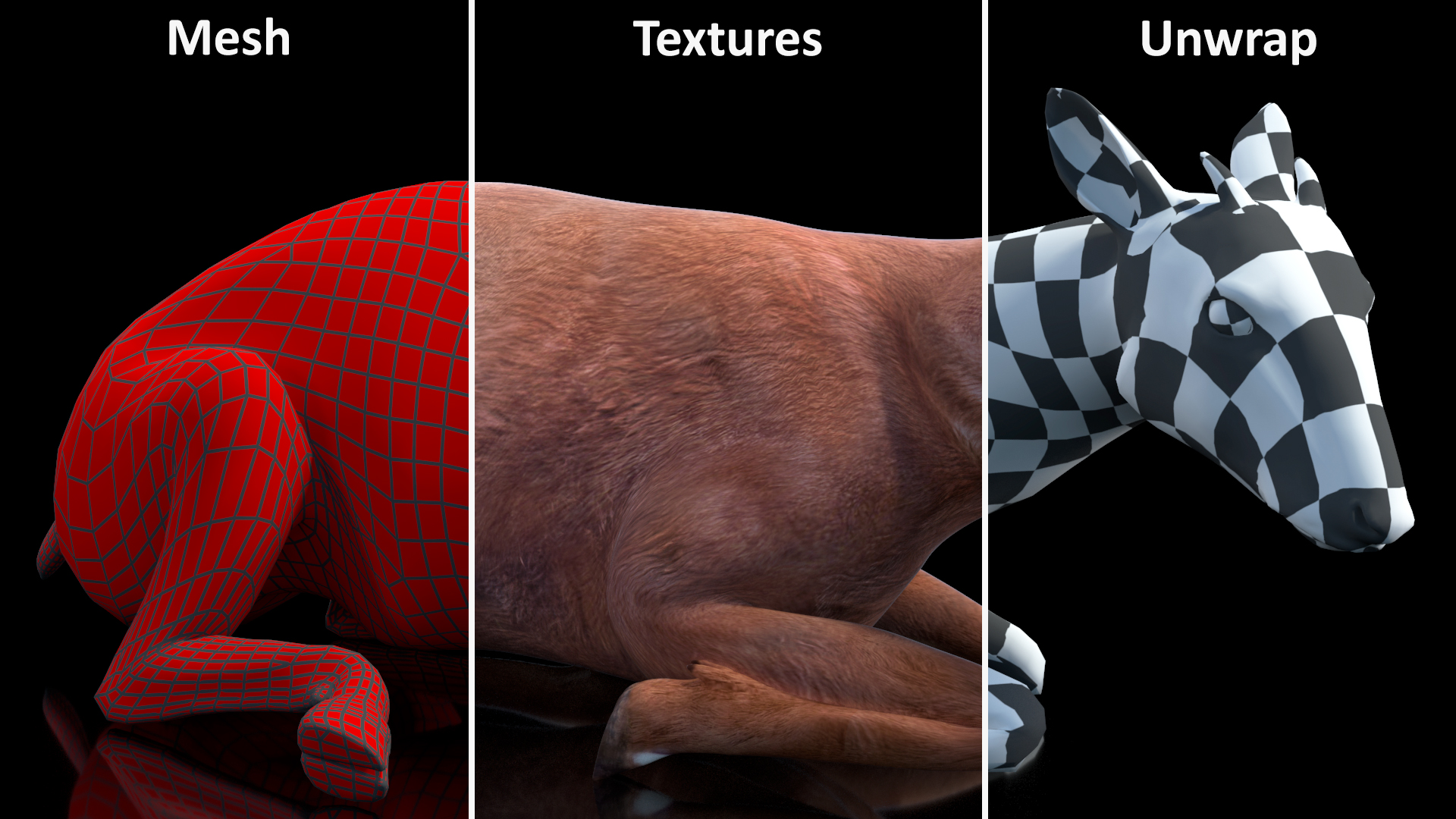 3D model Saola Reclining