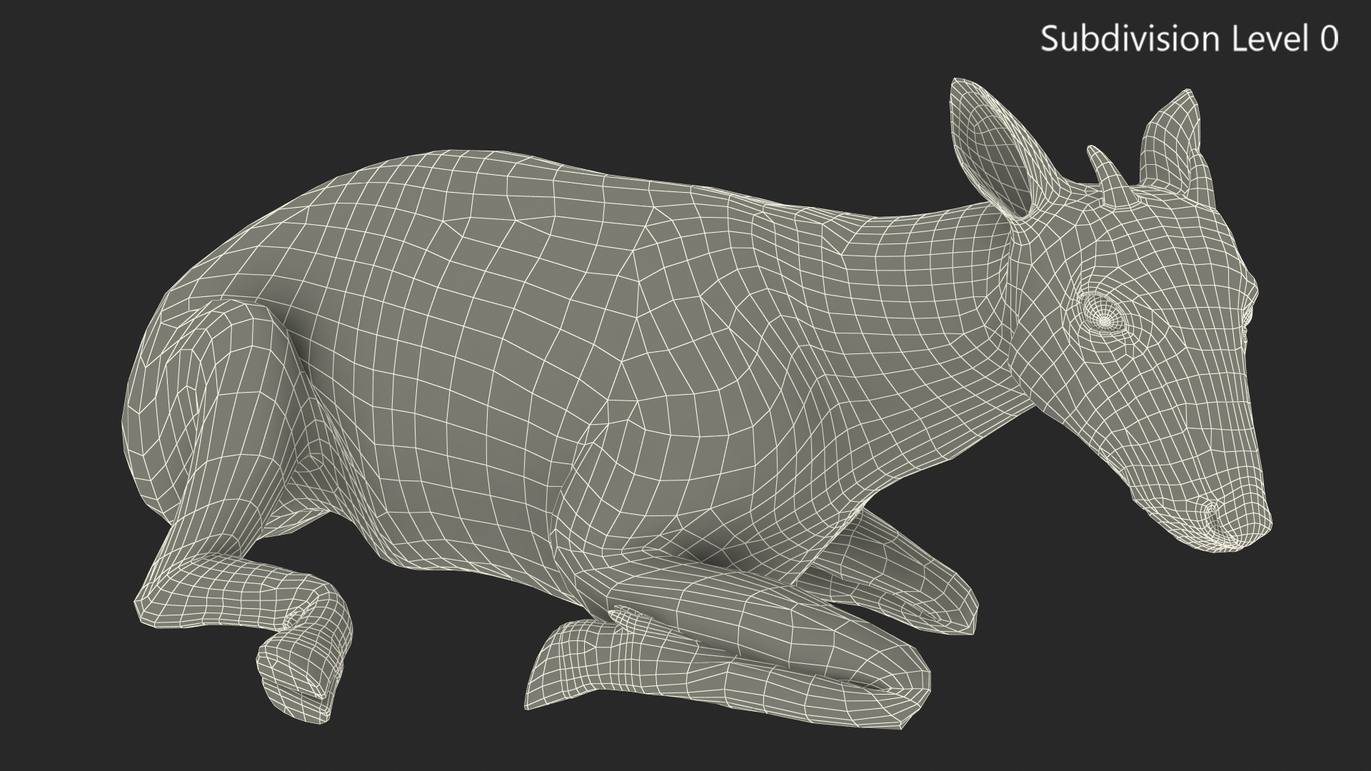 3D model Saola Reclining