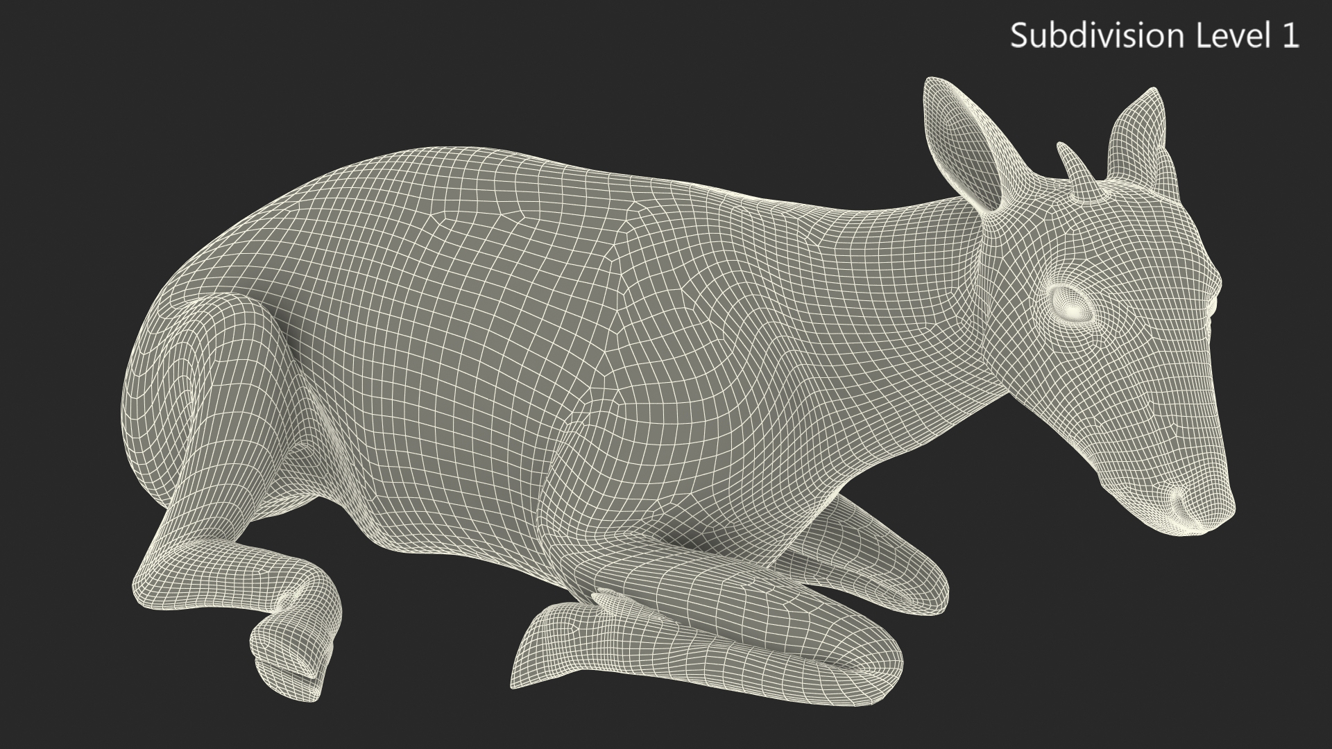 3D model Saola Reclining