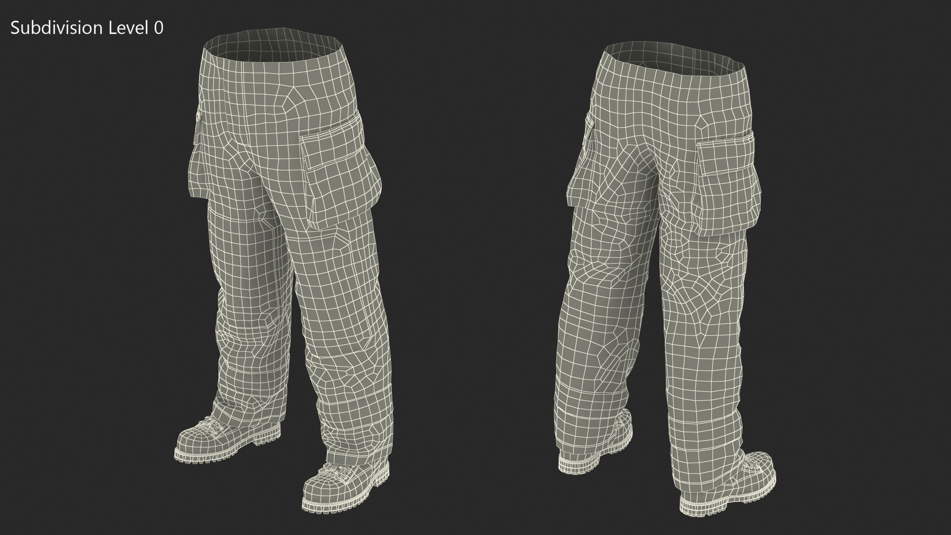 3D Firefighting Pants model