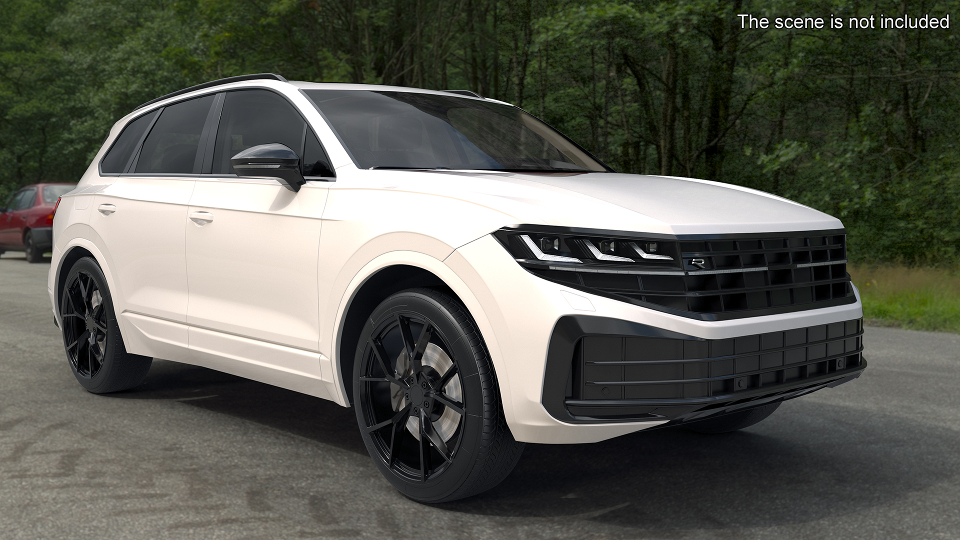 3D model Electric SUV White Rigged