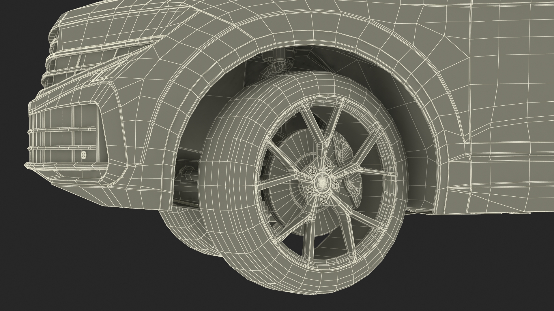 3D model Electric SUV White Rigged