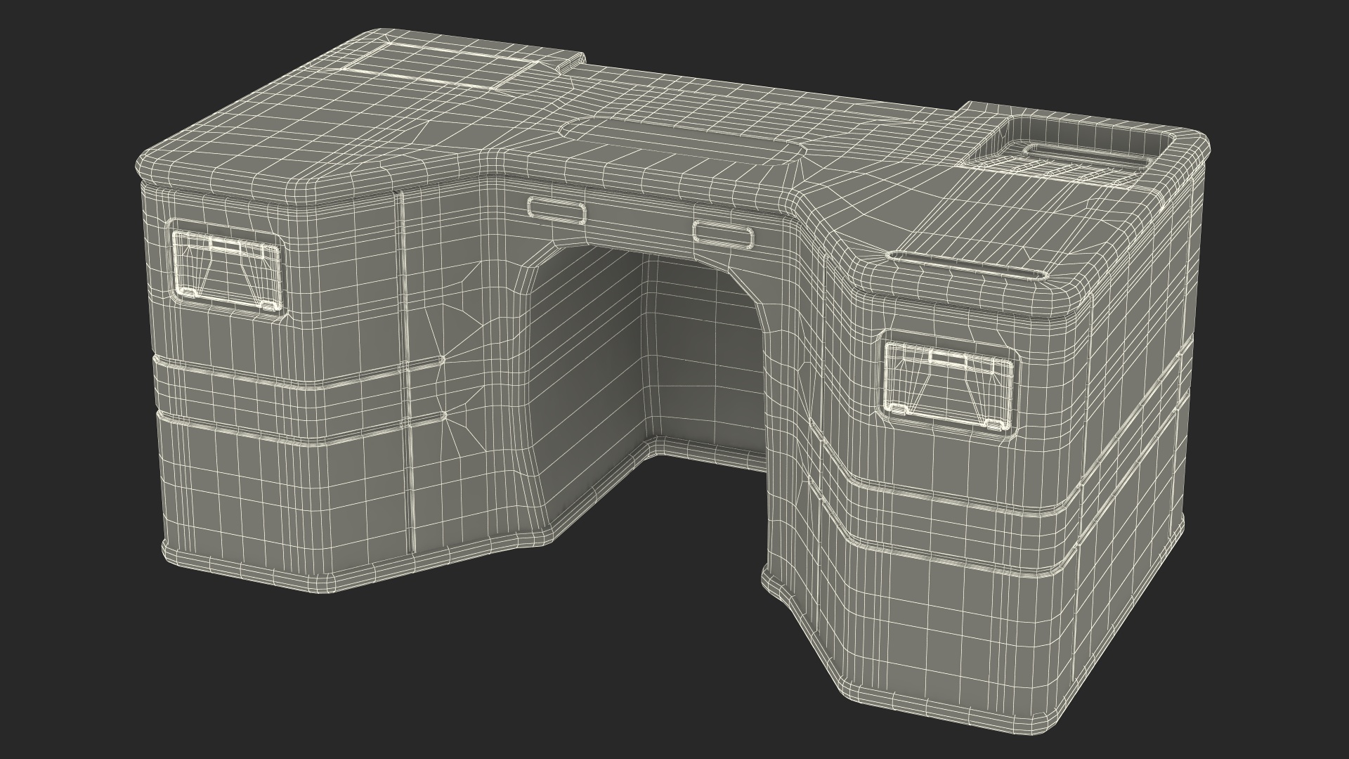 3D Dark Futuristic Table