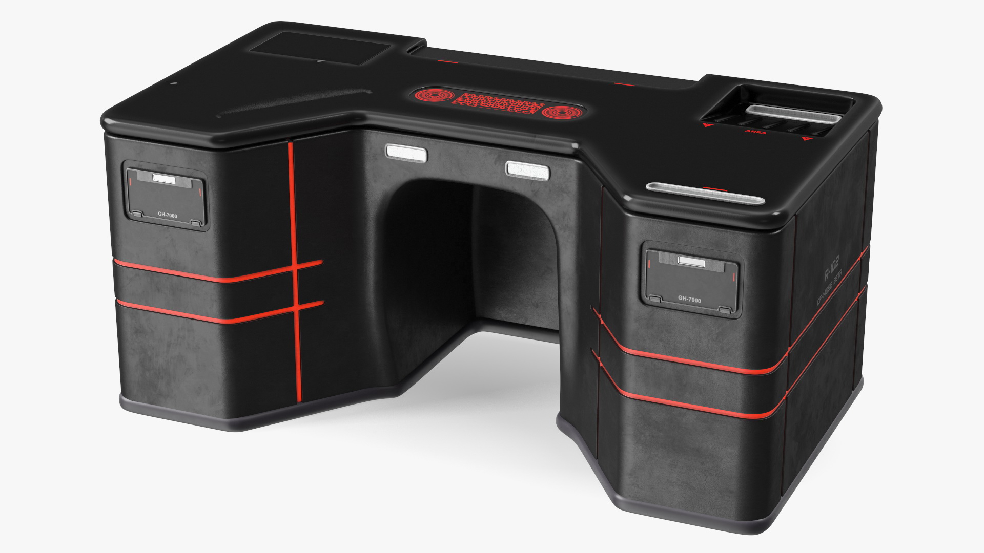 3D Dark Futuristic Table
