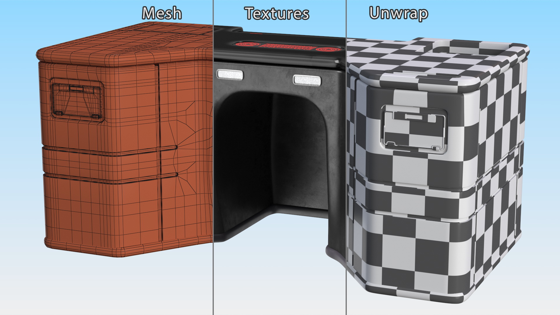 3D Dark Futuristic Table