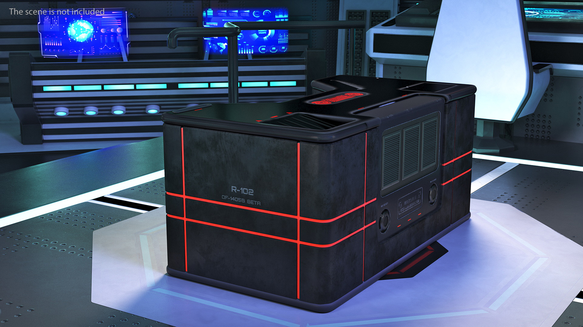 3D Dark Futuristic Table