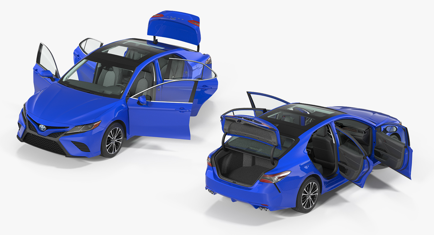 Toyota Camry 2018 Rigged 3D model
