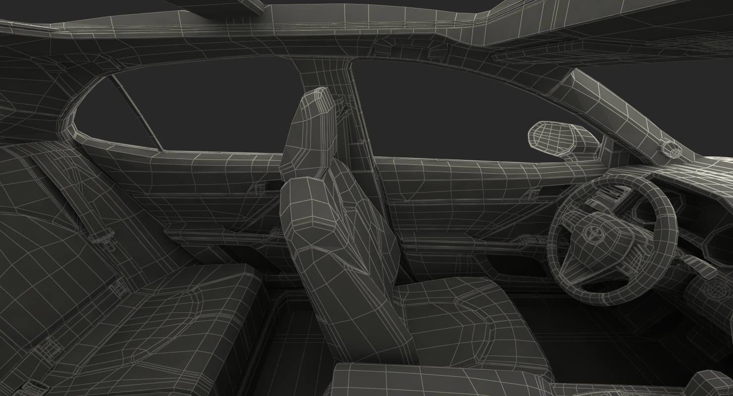 Toyota Camry 2018 Rigged 3D model