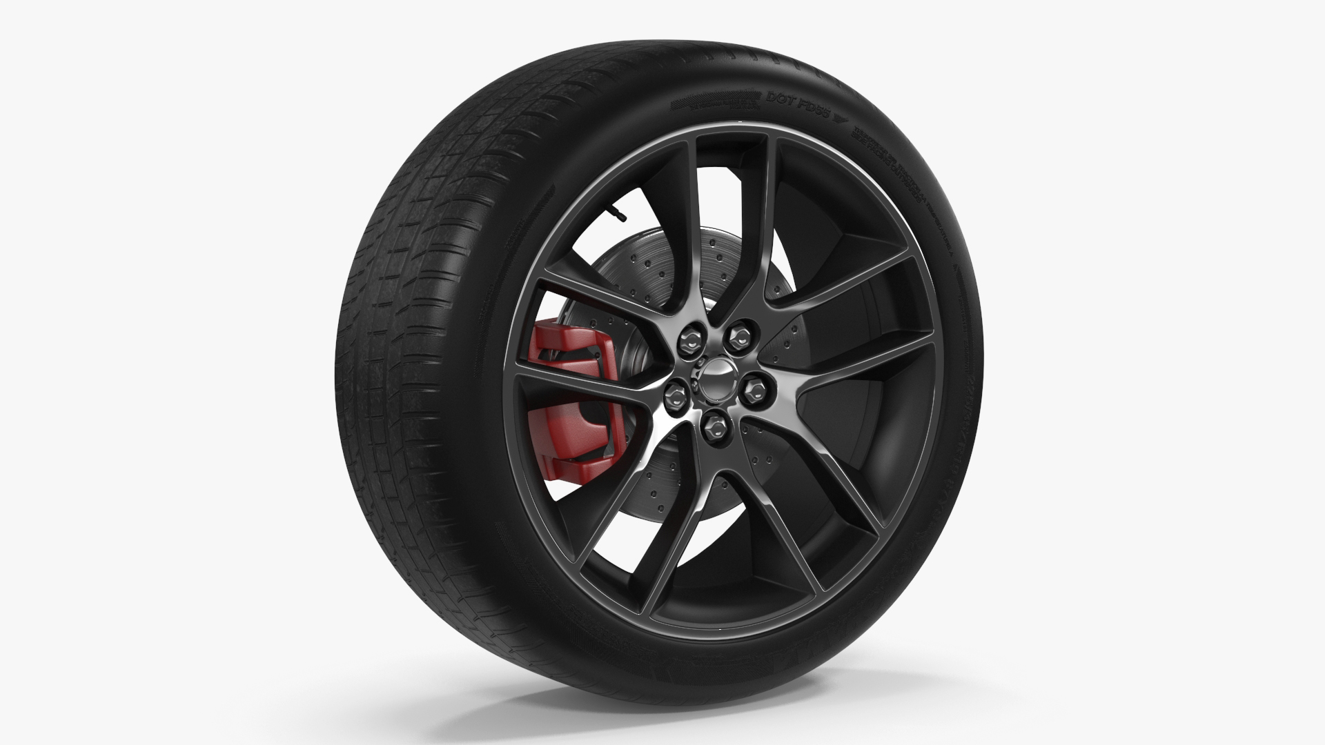 3D Yokohama Performance Car Tire with Alloy Wheel