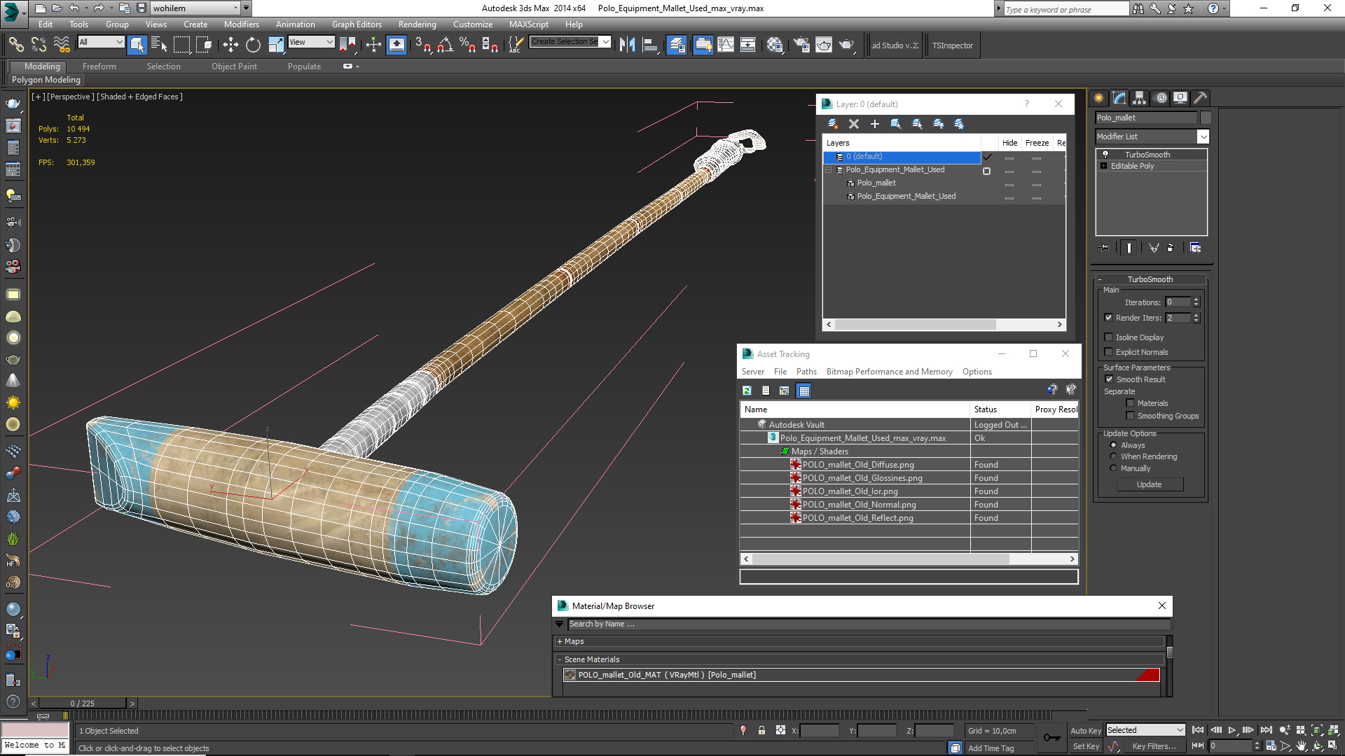 3D Polo Equipment Mallet Used