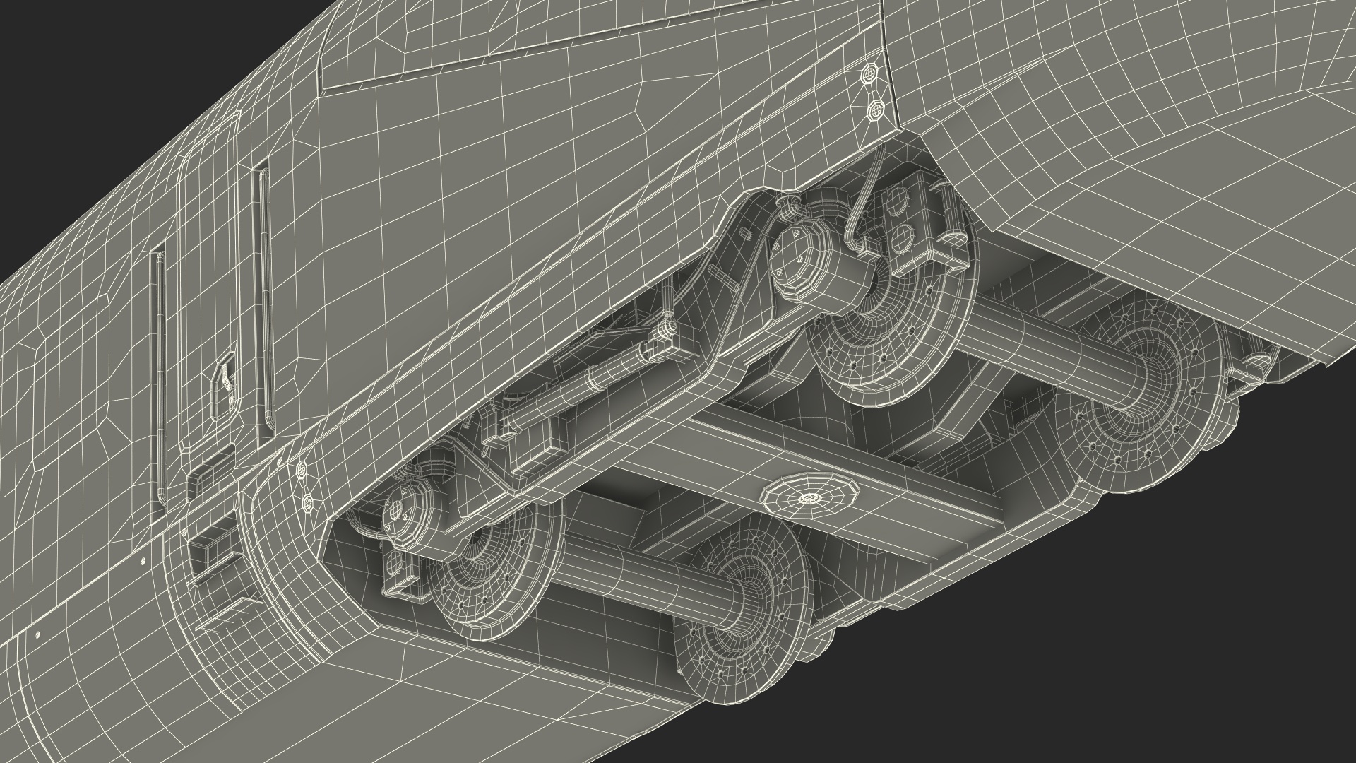 3D Tunnel Cross Section with Train