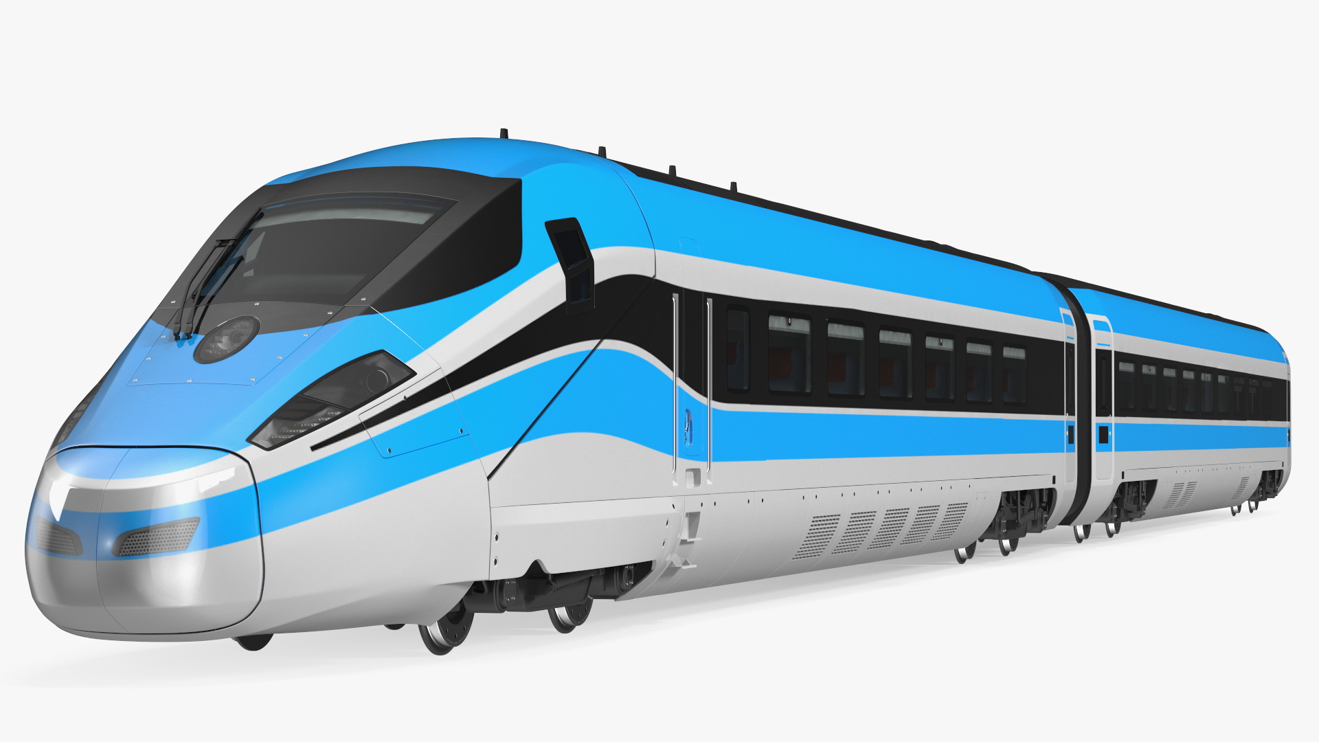 3D Tunnel Cross Section with Train