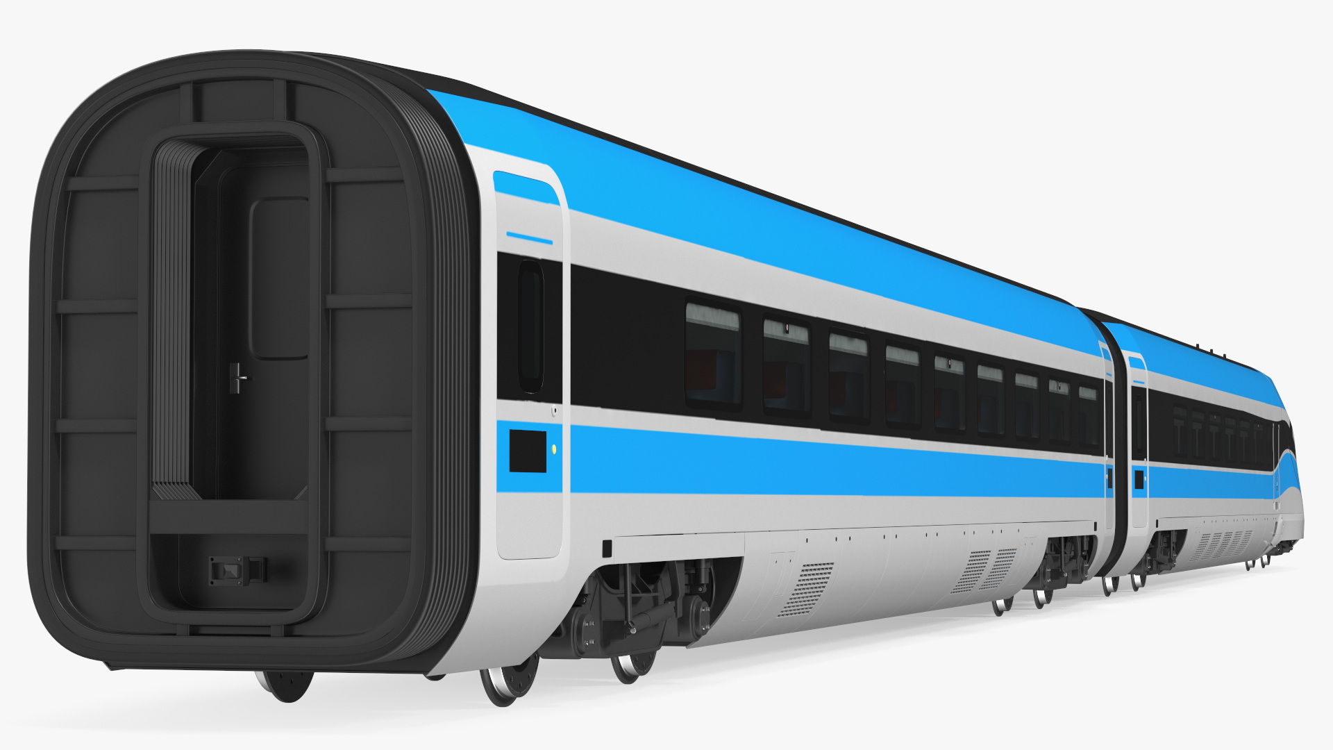 3D Tunnel Cross Section with Train