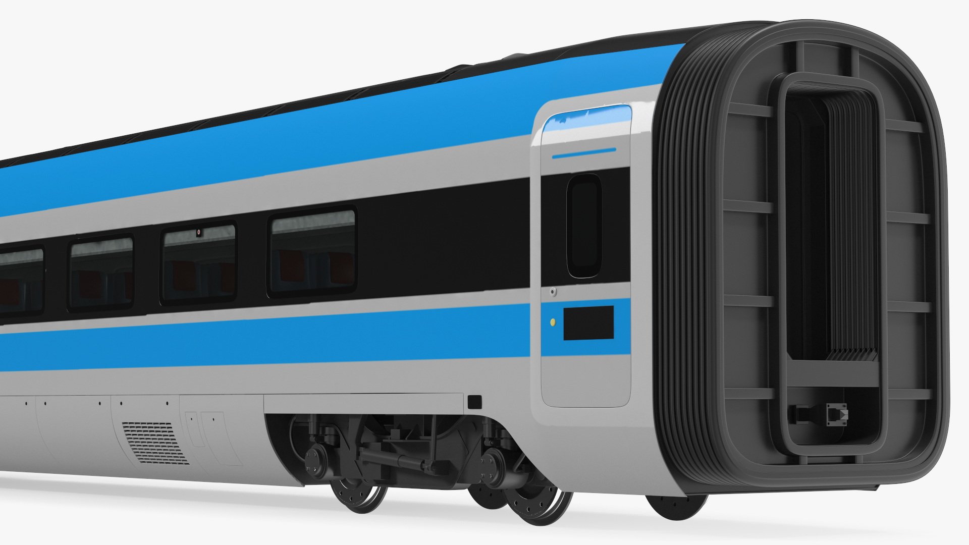 3D Tunnel Cross Section with Train