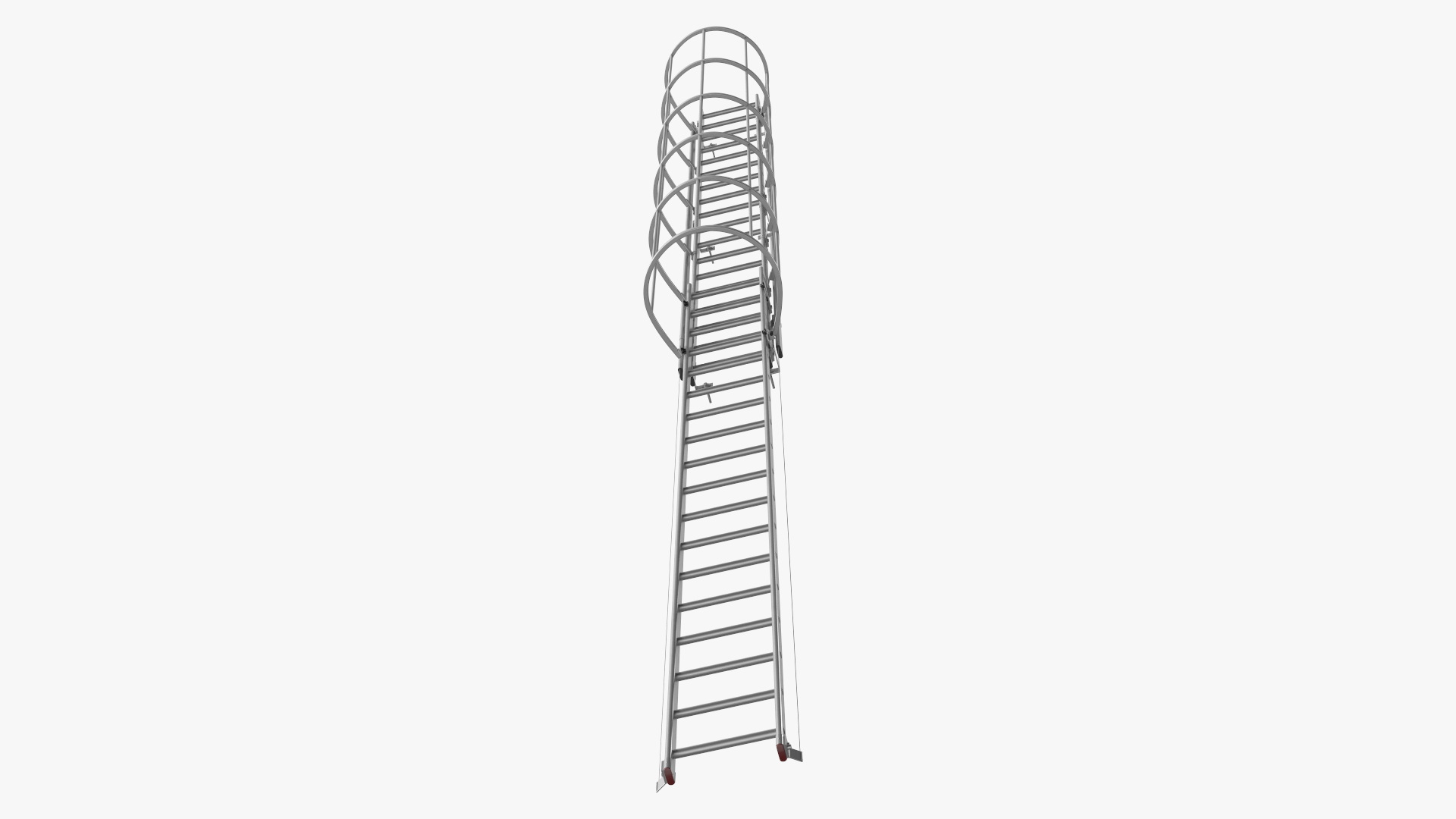 3D Fire Escape Dropdown Ladder Rigged for Maya model