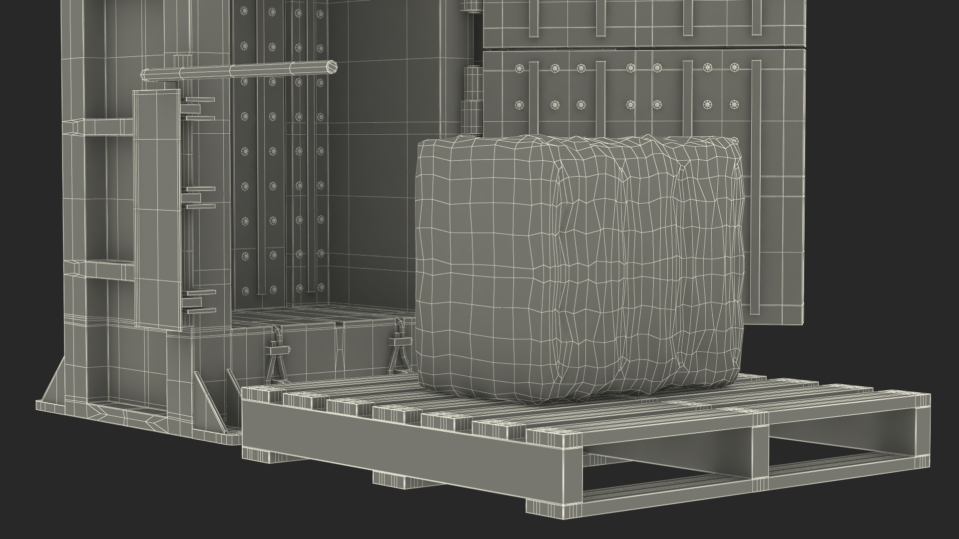 3D Bailing Machine Green with Cardboard Briquette