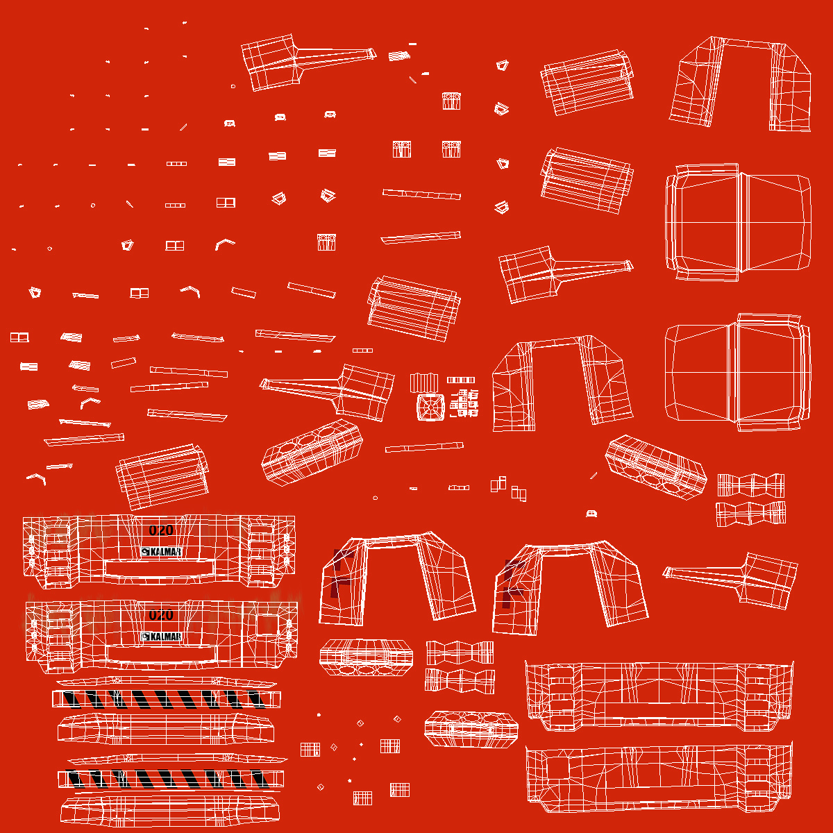 Kalmar AGV Rigged 3D