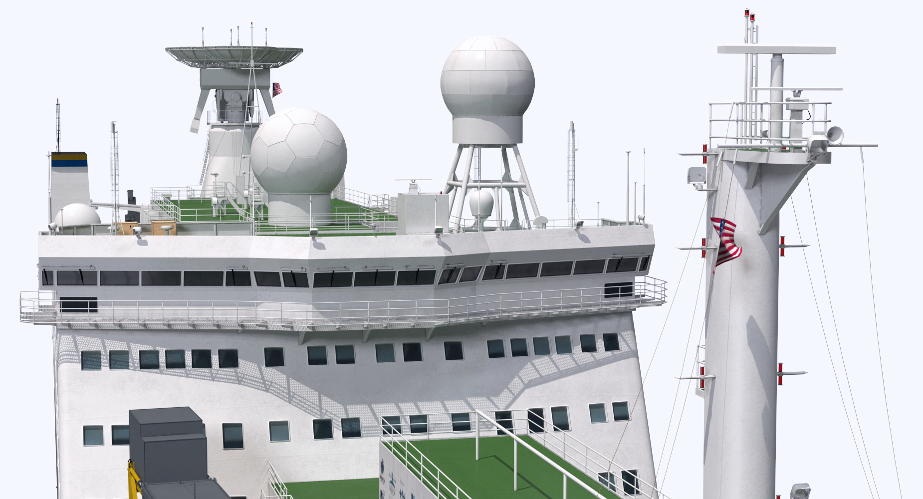 Rocket Launch Command Ship Sea Launch Commander Rigged 3D model