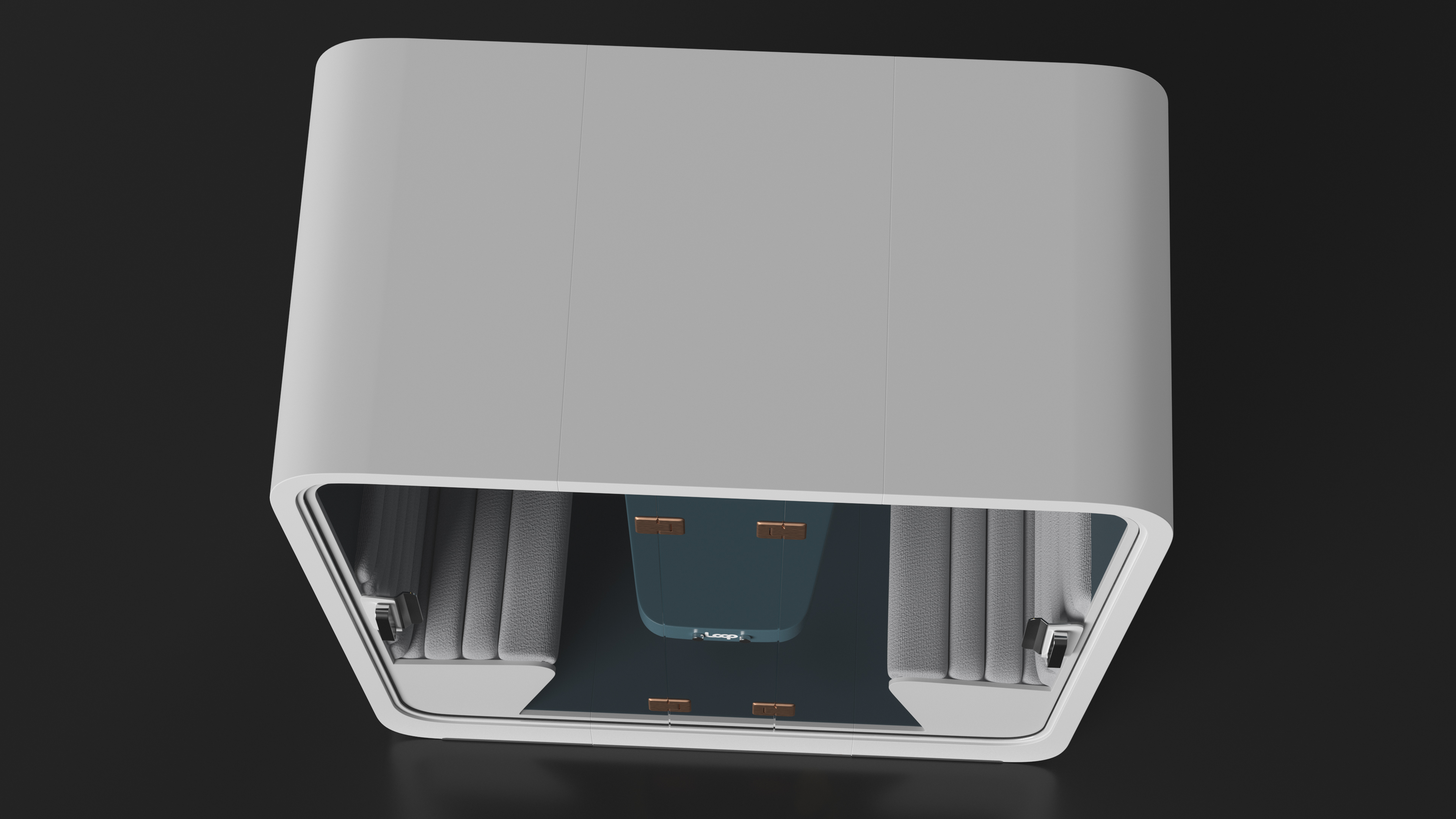 Acoustic Enclosed Meeting Pod Loop 3D model