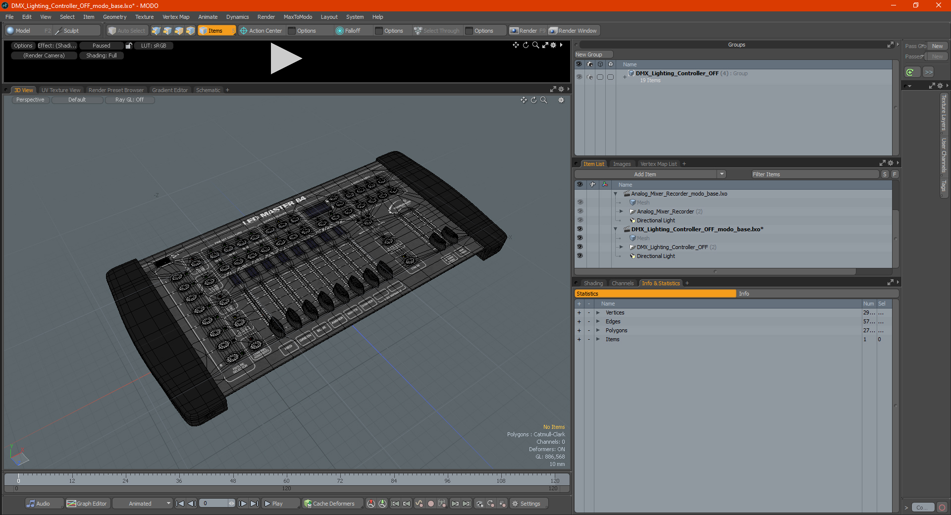 DMX Lighting Controller OFF 3D