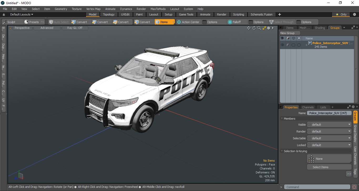 Police Interceptor SUV 3D