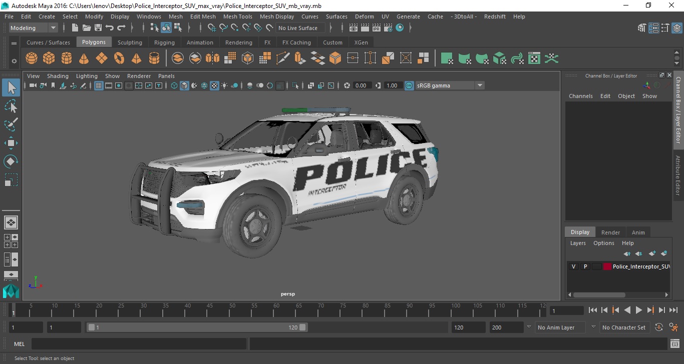 Police Interceptor SUV 3D