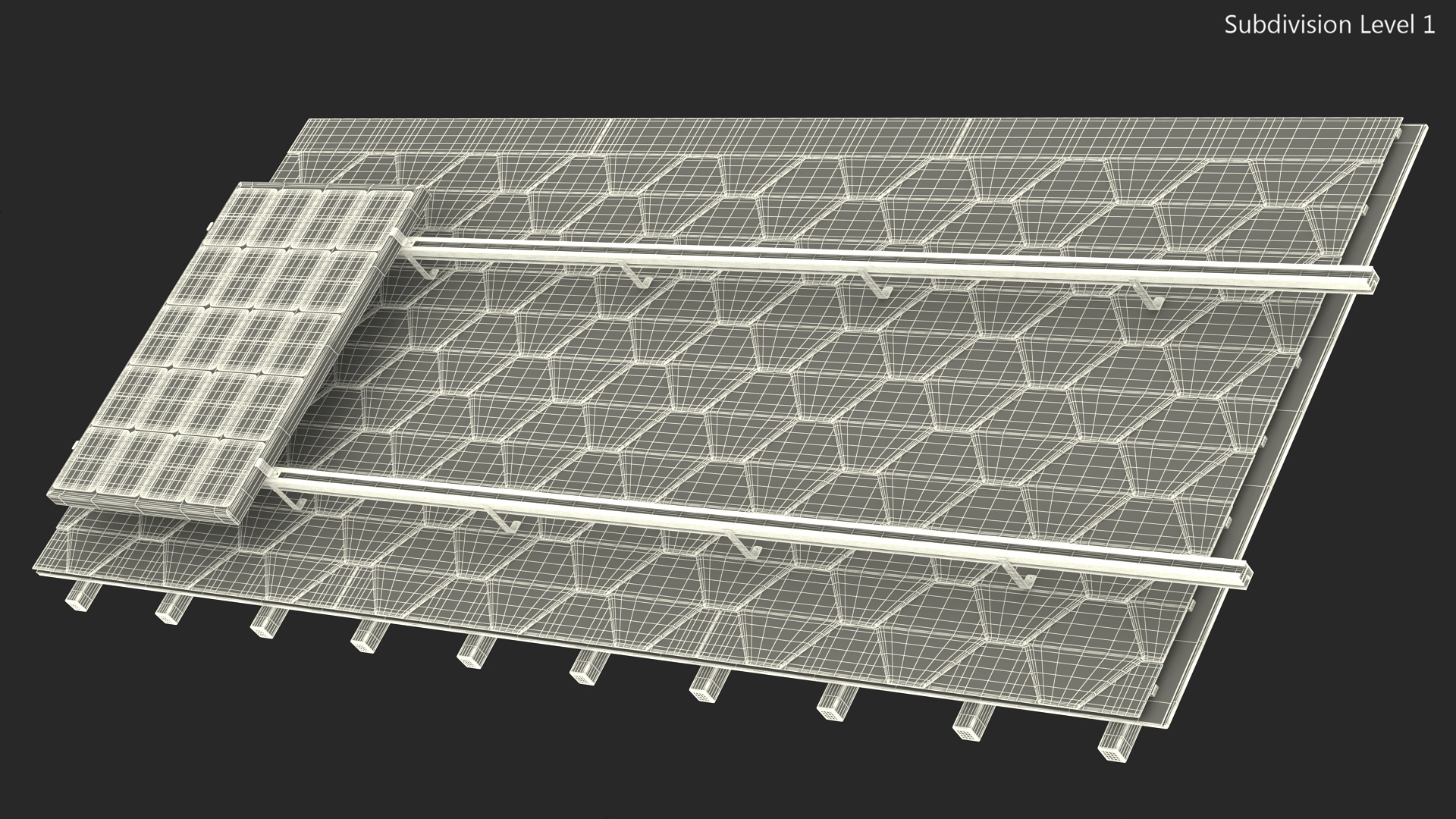 3D Soft Tile with Solar Panel
