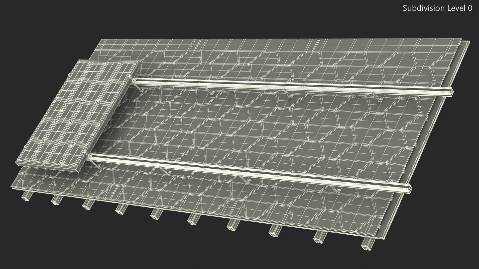 3D Soft Tile with Solar Panel