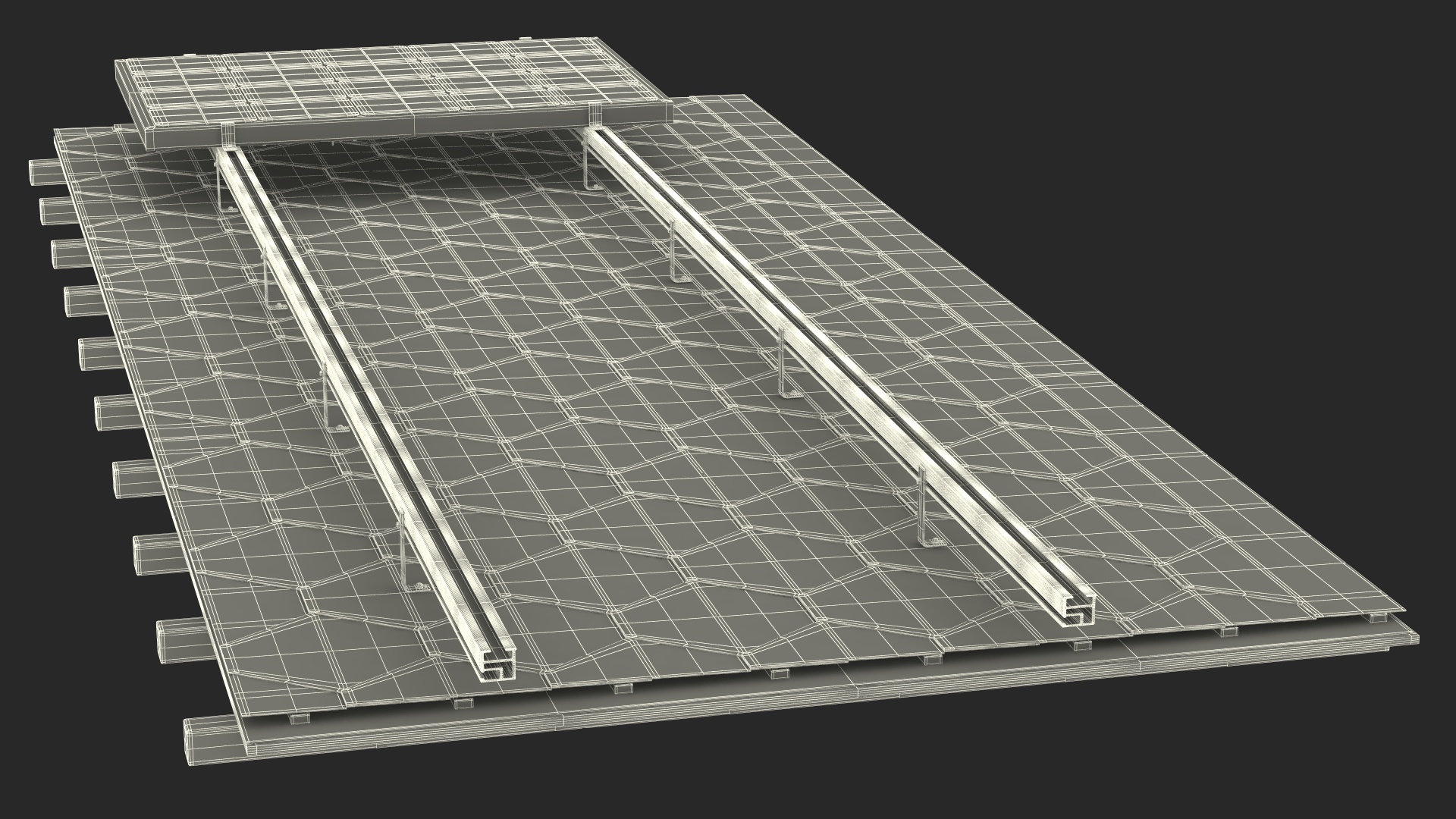 3D Soft Tile with Solar Panel