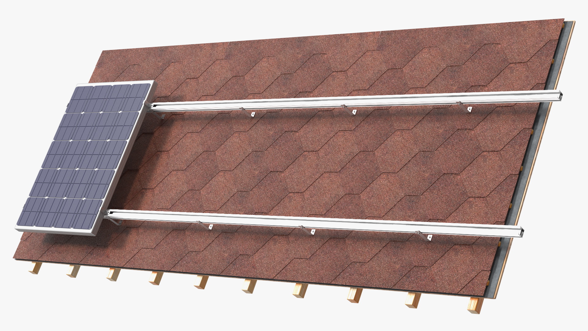 3D Soft Tile with Solar Panel