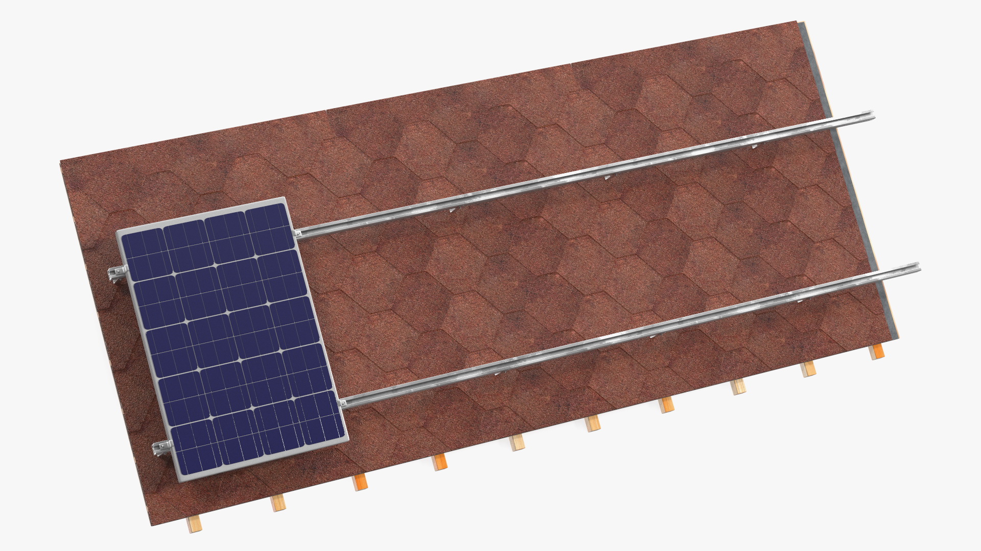 3D Soft Tile with Solar Panel
