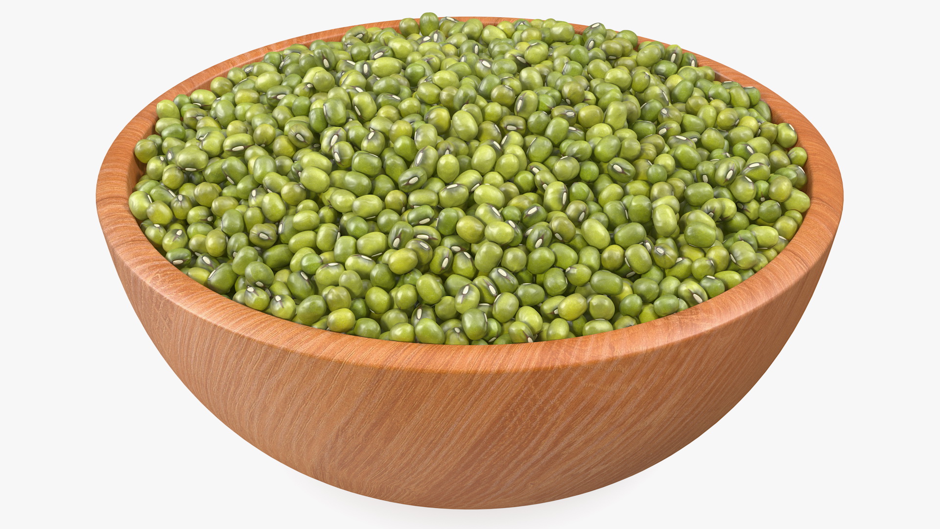 3D Full Bowl of Mung Beans model