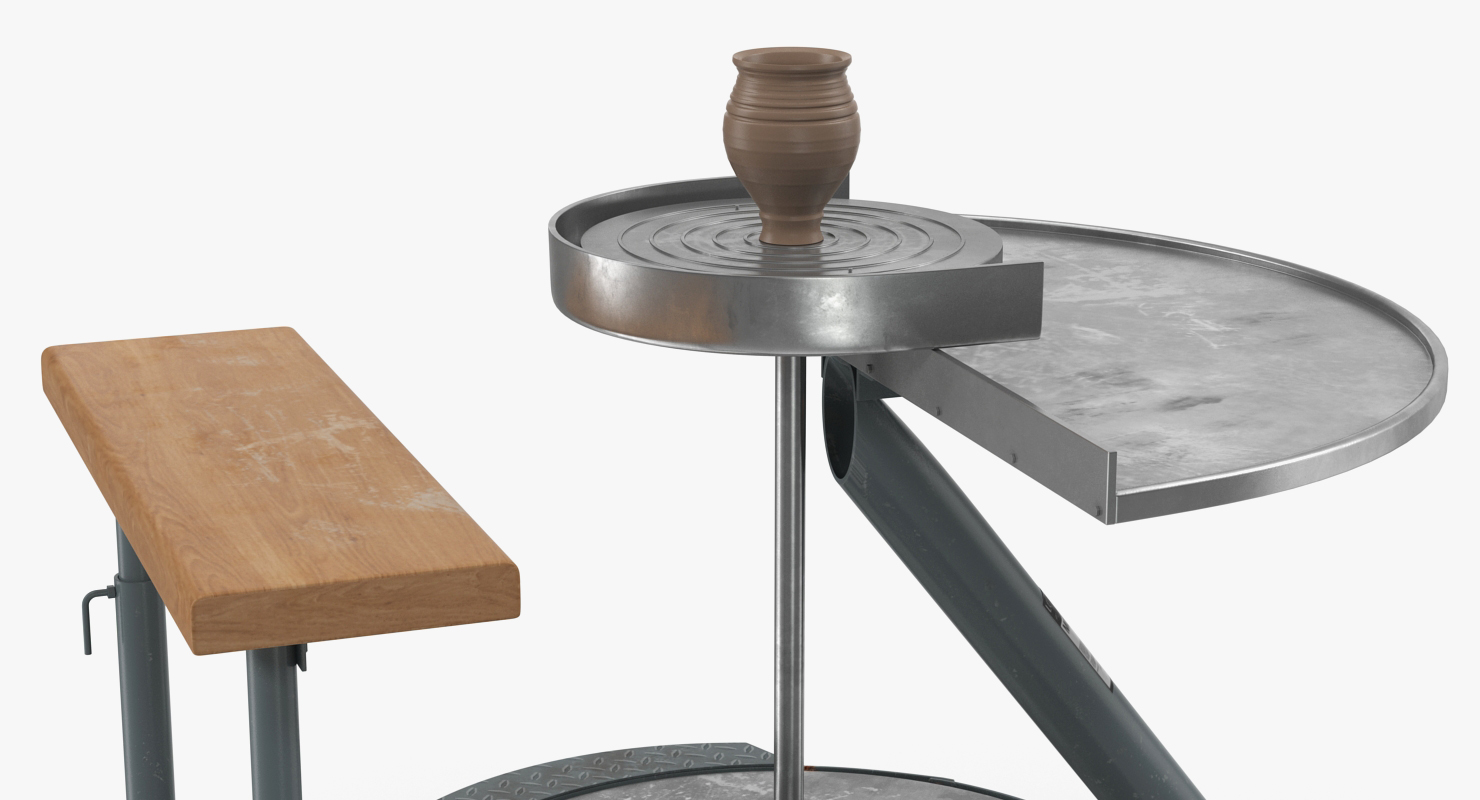 3D model Clay Pot on Pottery Wheel