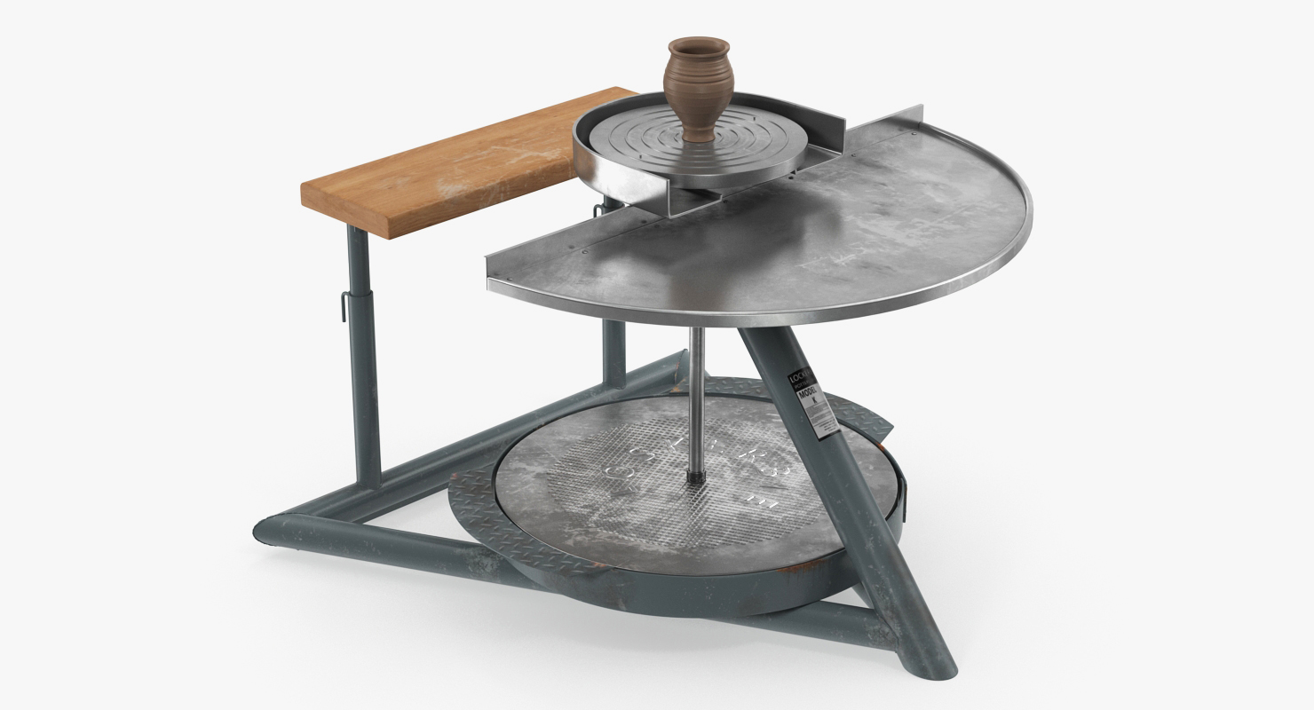 3D model Clay Pot on Pottery Wheel