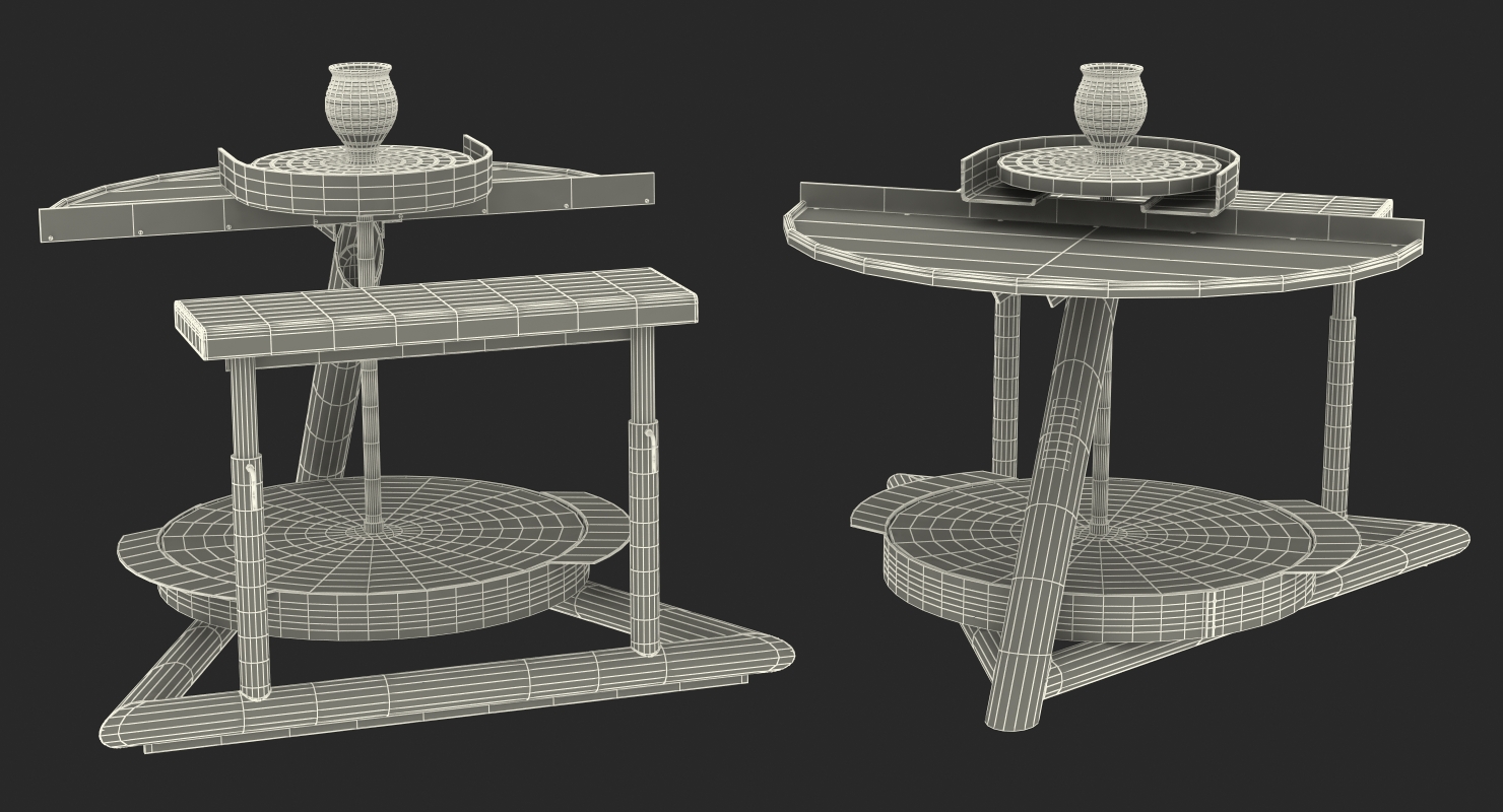 3D model Clay Pot on Pottery Wheel