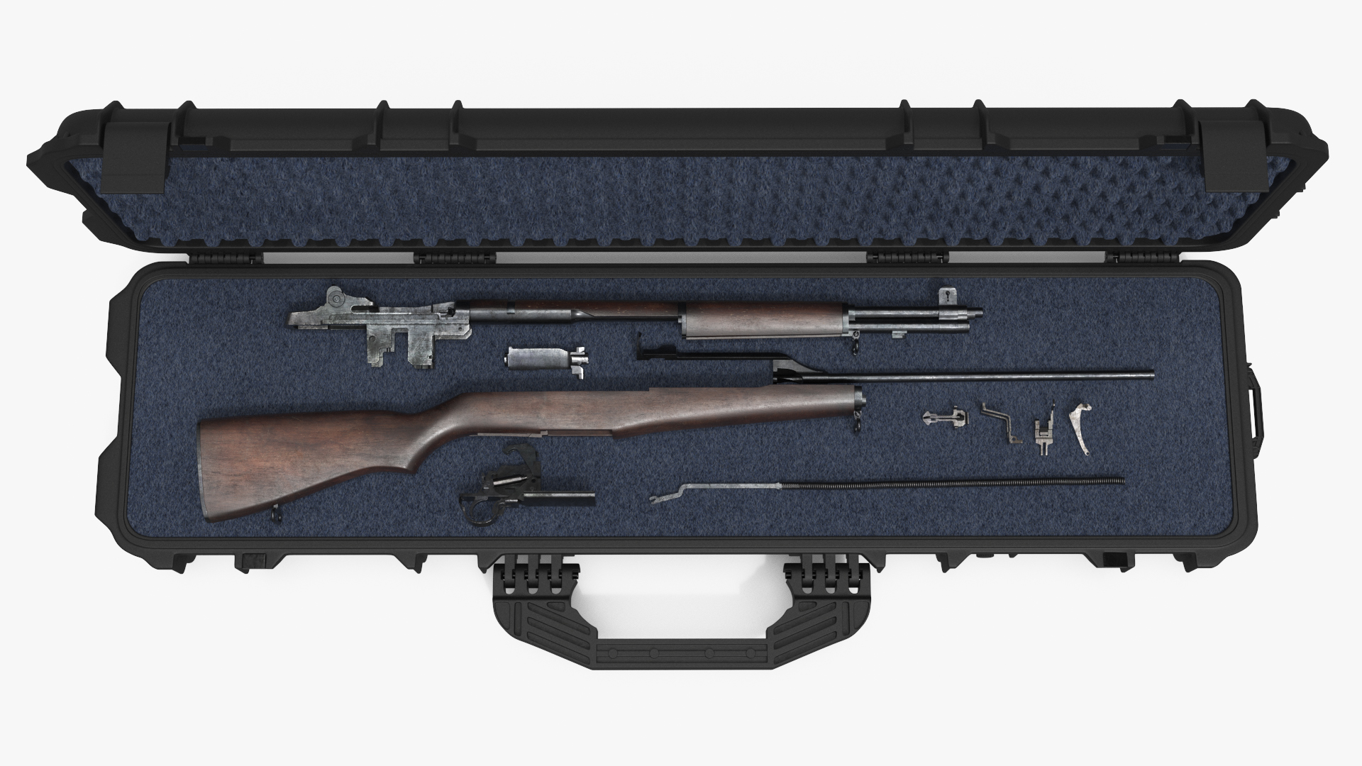 Disassembled M1 Garand US Rifle in Hard Case - view 6