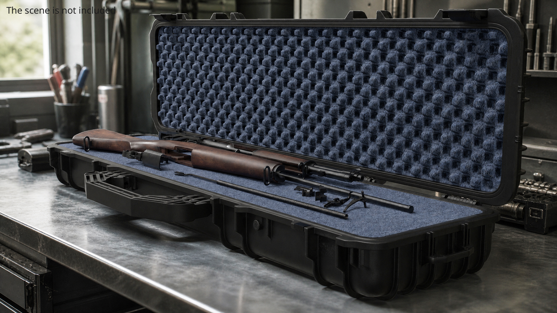 Disassembled M1 Garand US Rifle in Hard Case - view 3