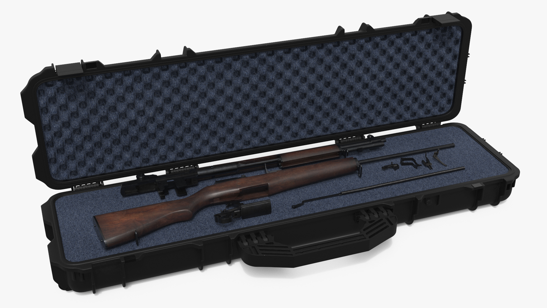 Disassembled M1 Garand US Rifle in Hard Case - view 2