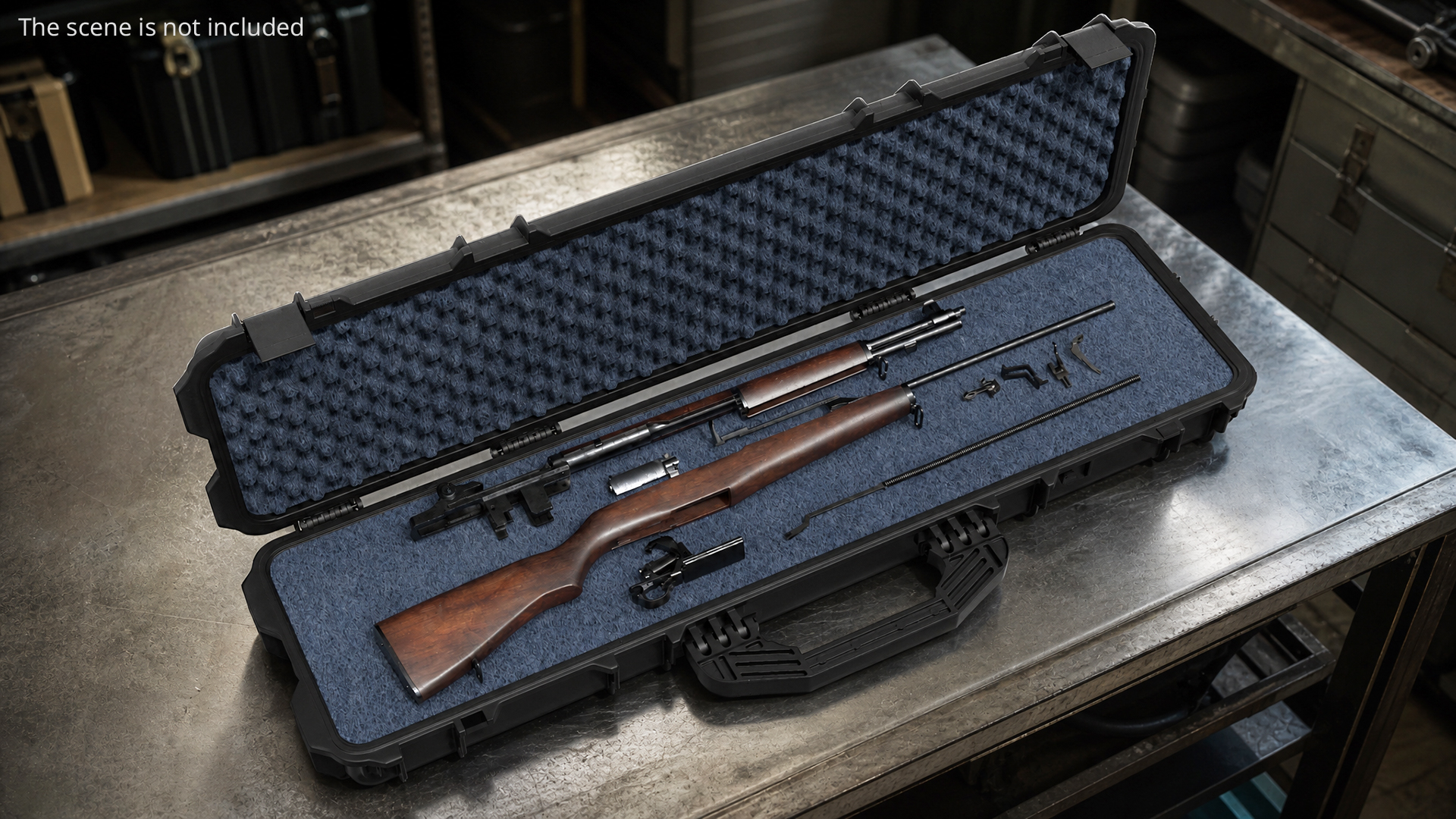 Disassembled M1 Garand US Rifle in Hard Case - view 4
