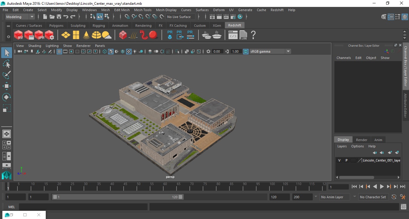 Lincoln Center 3D model