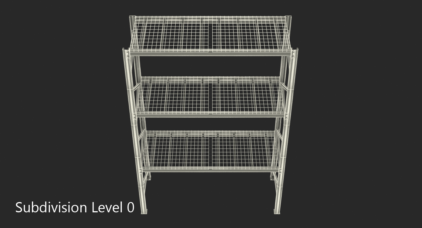 Pallet Rack Section 3D model